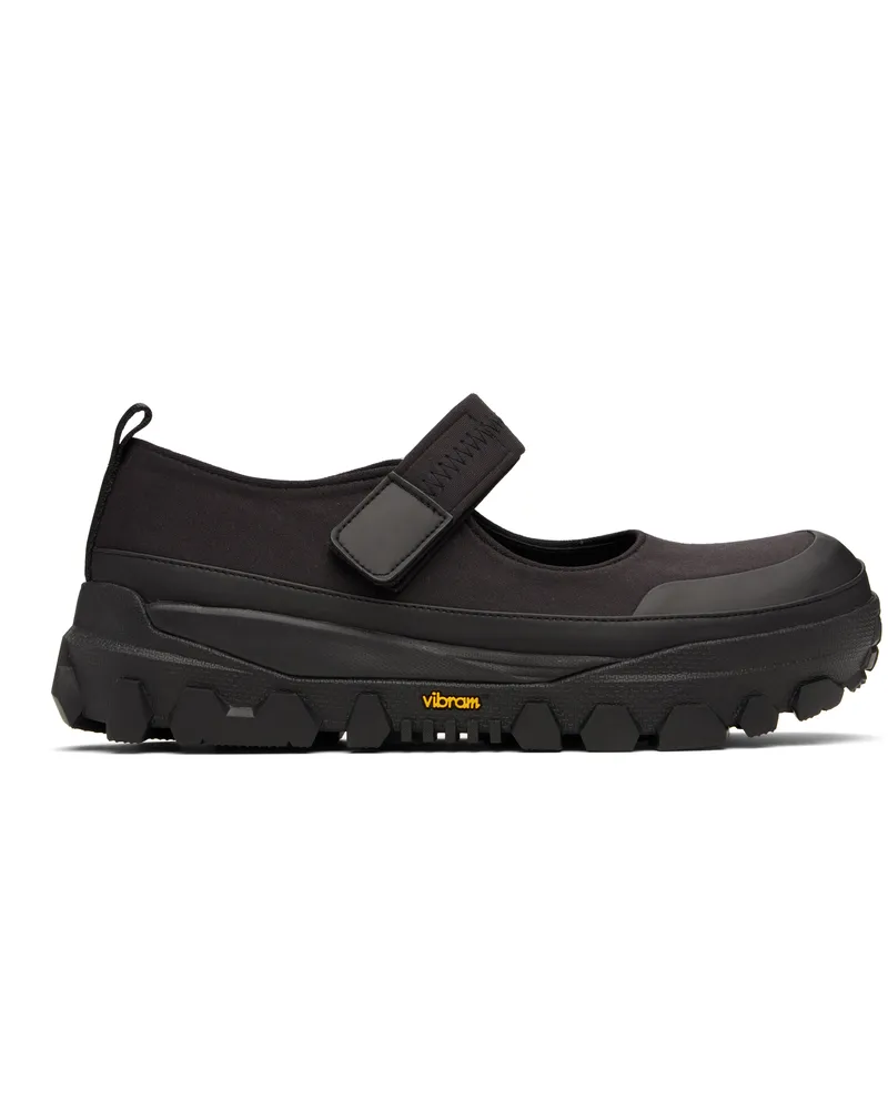 AMOMENTO Black Vibram Mary Jane Loafers Black