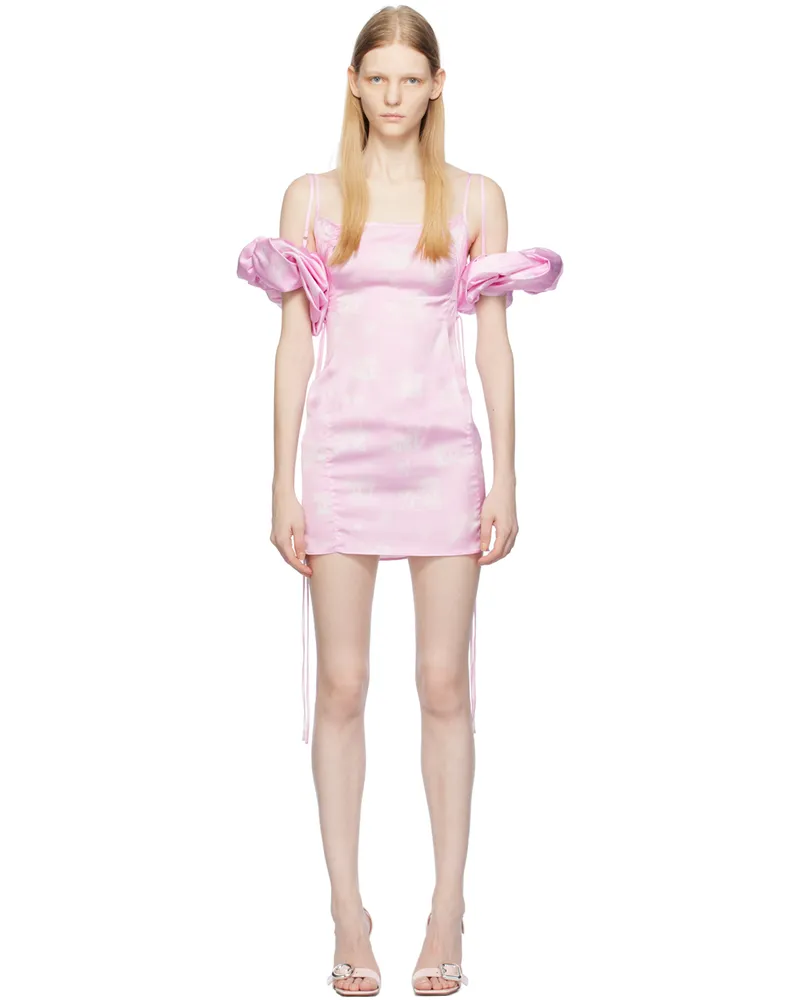 Jacquemus Pink Le Chouchou 'La Mini Robe Chouchou' Minidress 4bw