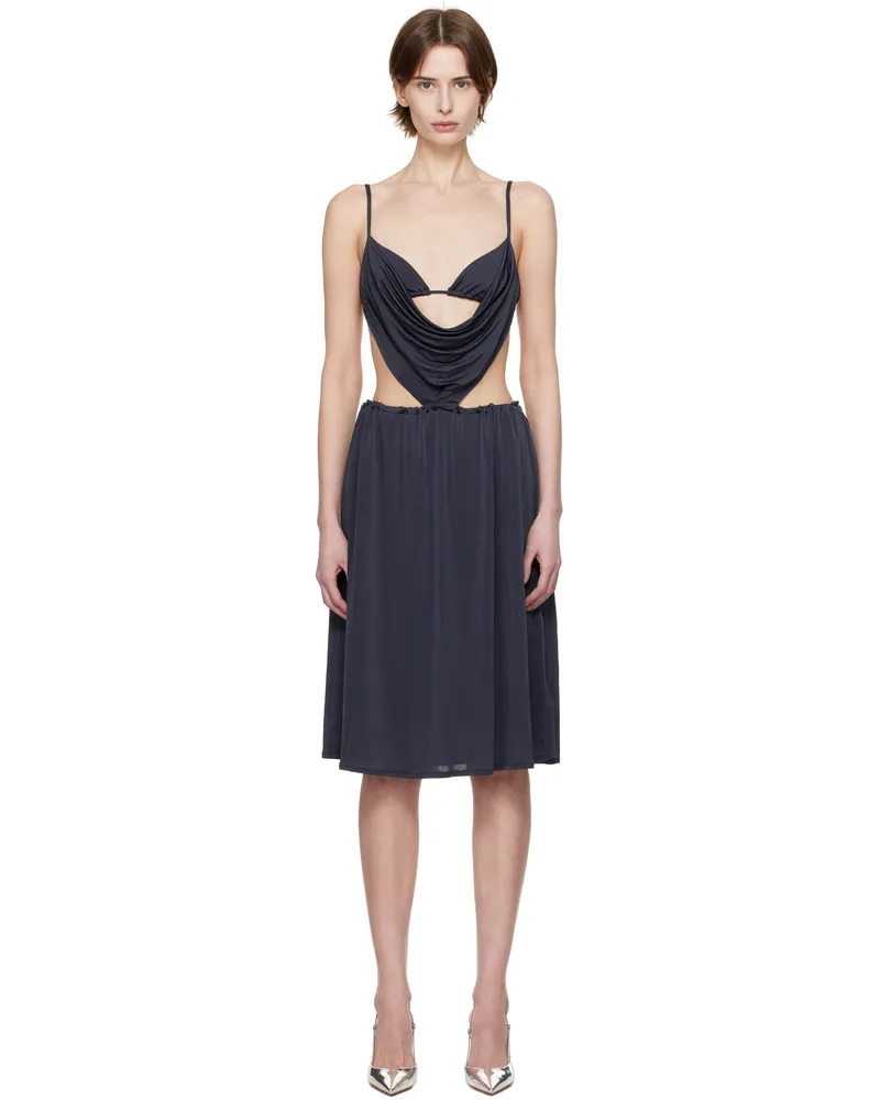 Diesel Gray D-Showomen Midi Dress 81e