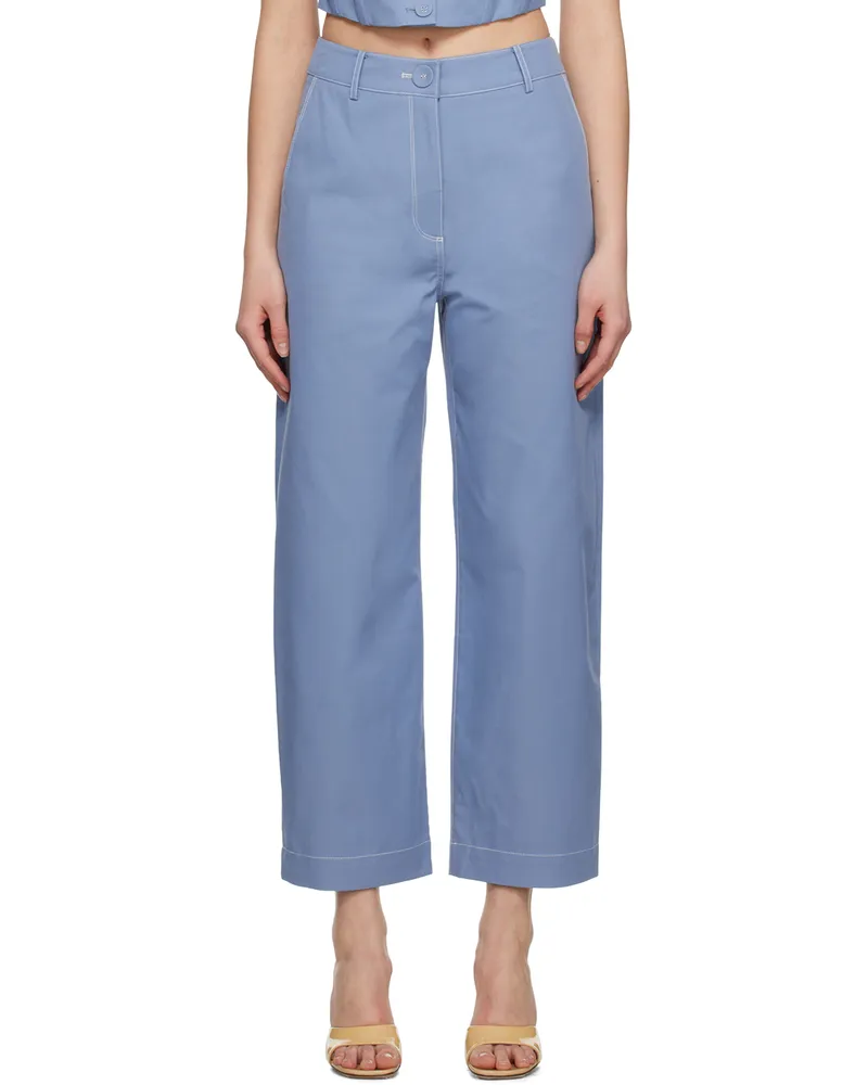 Anna Quan Blue Ronnie Trousers Dusty