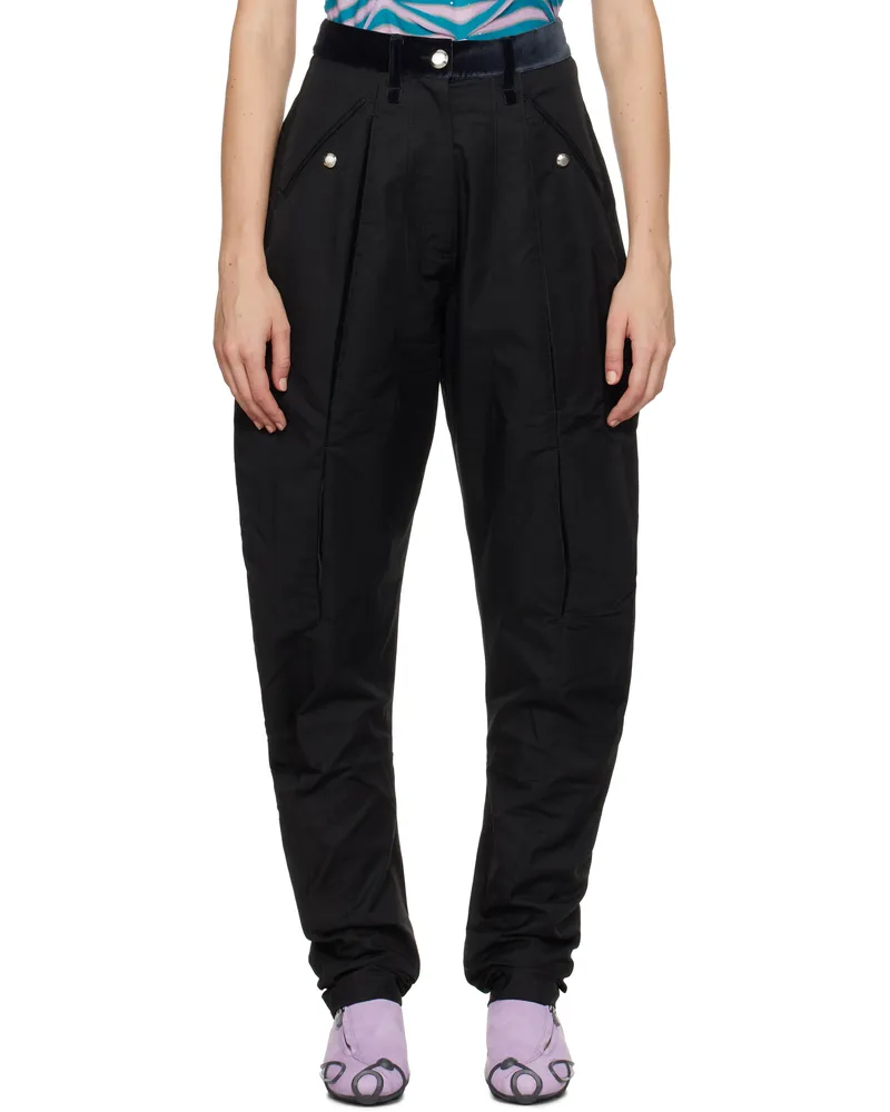 KIKO KOSTADINOV Black Chasseur Trousers Matt