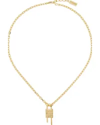 Givenchy Gold Mini Lock Necklace 710-golden