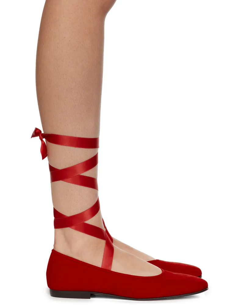 BODE Red Musette Ballerina Flats Chili
