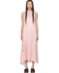 J.W.Anderson Pink Draped Midi Dress Pink