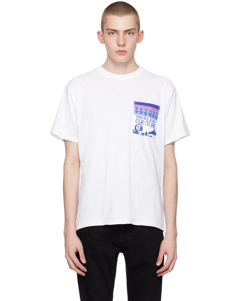 Versace Jeans White Printed T-Shirt E003