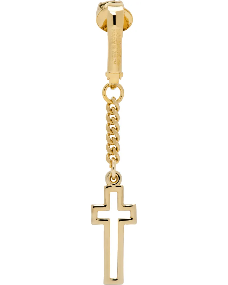 Dsquared2 Gold Clip-On Single Earring Gold