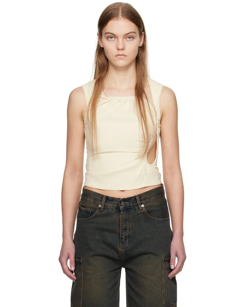 Wynn Hamlyn Off-White Ella Tank Top Ivory