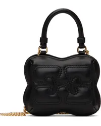 Ganni Black Nano Butterfly Top Handle Bag Black