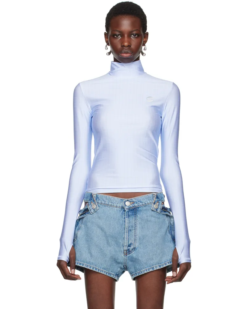 COPERNI Blue Tight Turtleneck Blue-white