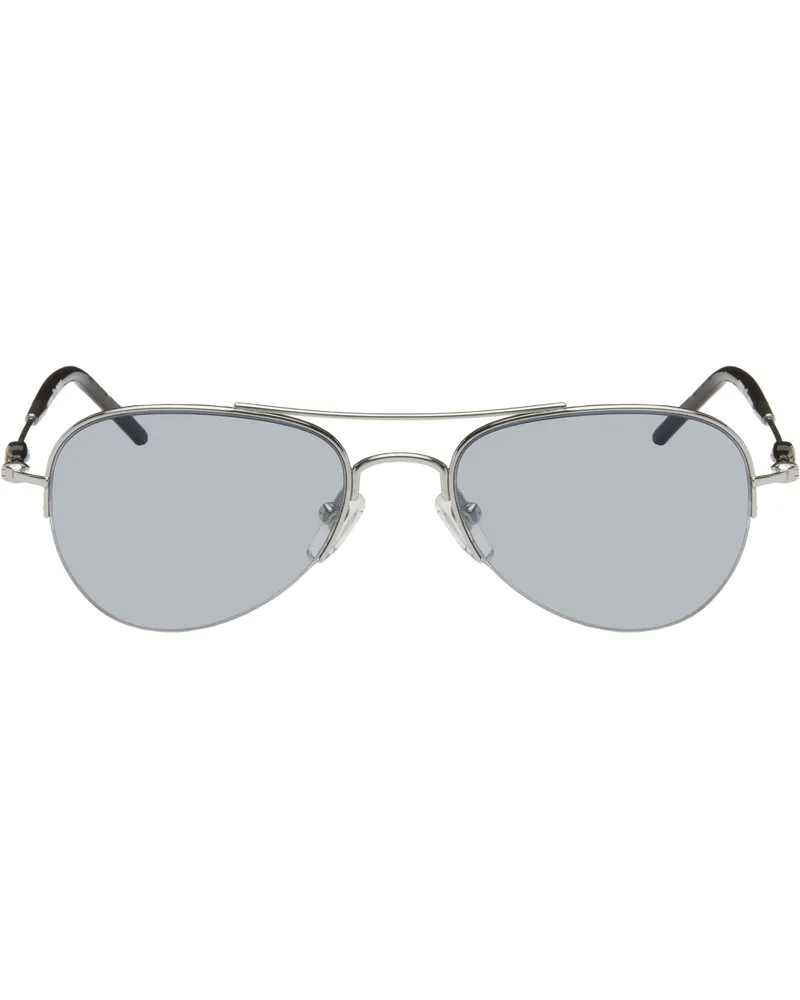 Bonnie Clyde Silver & Black Autobio Sunglasses Silver