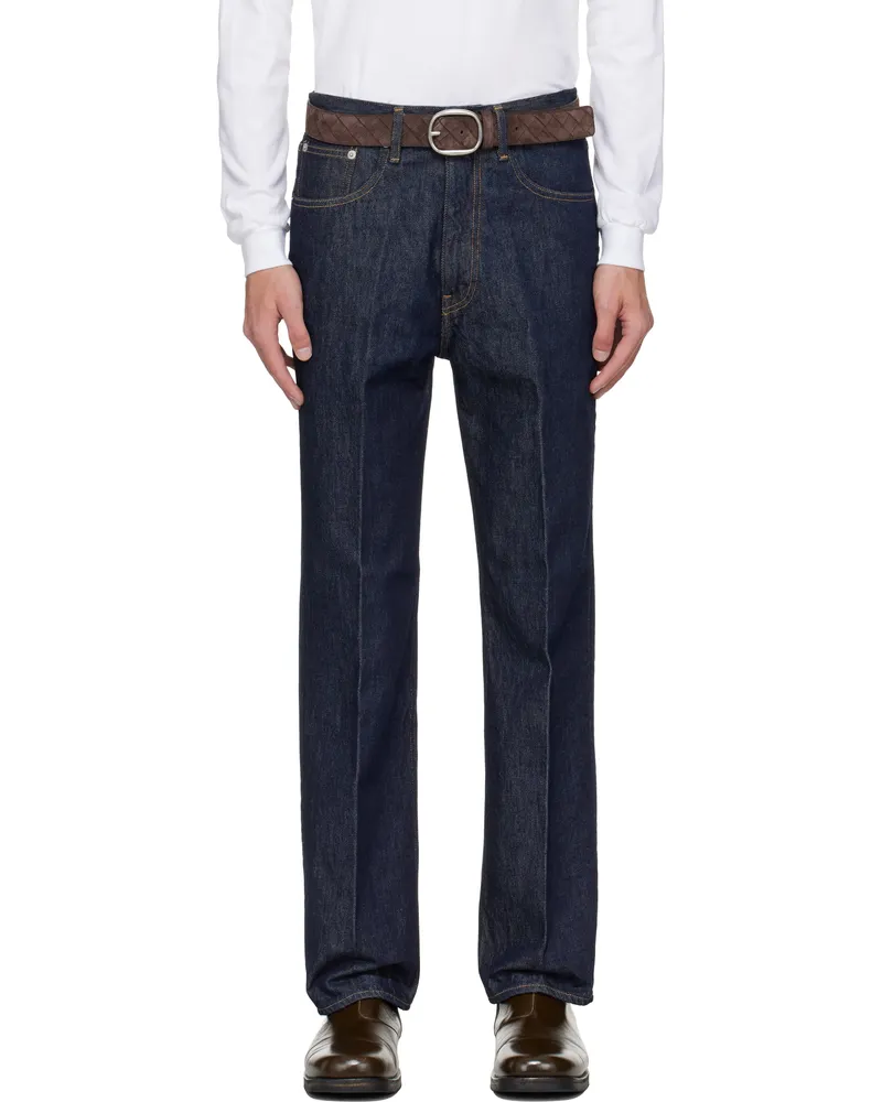 AURALEE Indigo Hard Twist Denim 5P Jeans Indigo