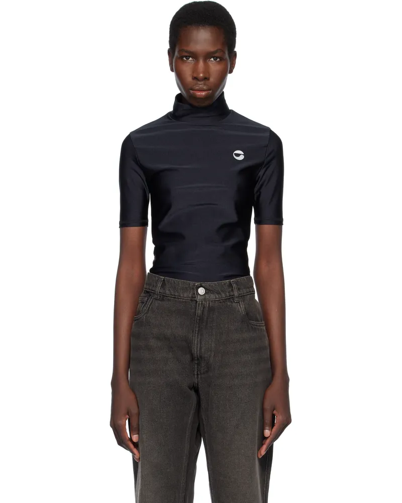 COPERNI Black High Neck Fitted Top Black