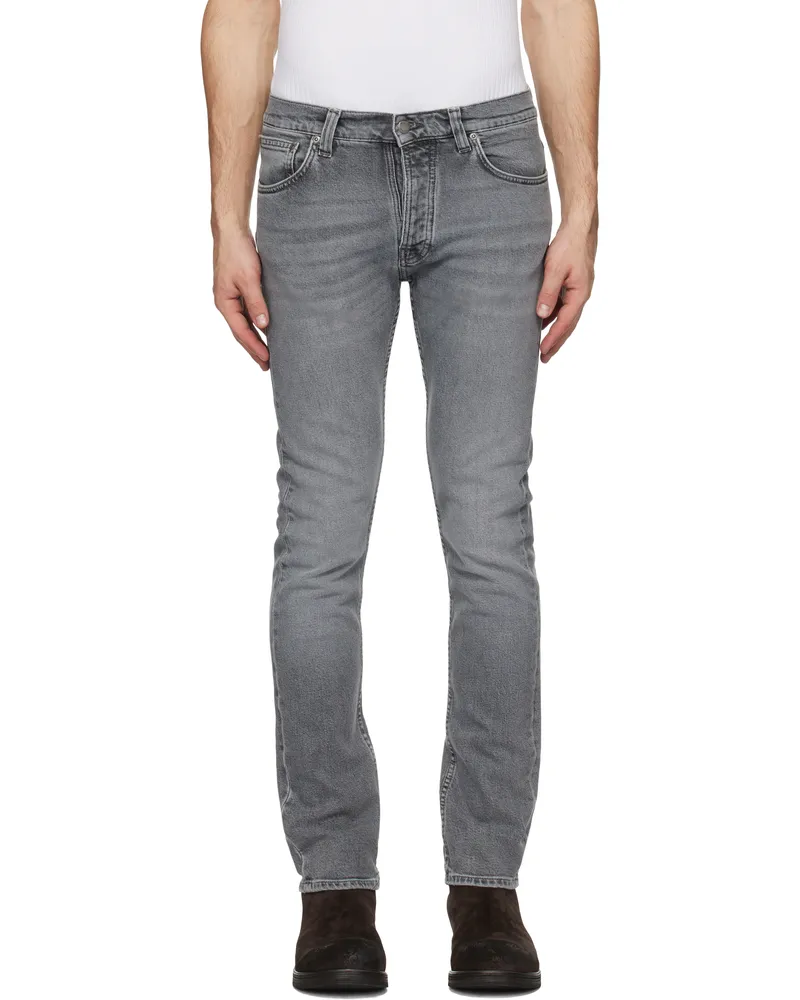 Nudie Jeans Gray Grim Tim Jeans Grey