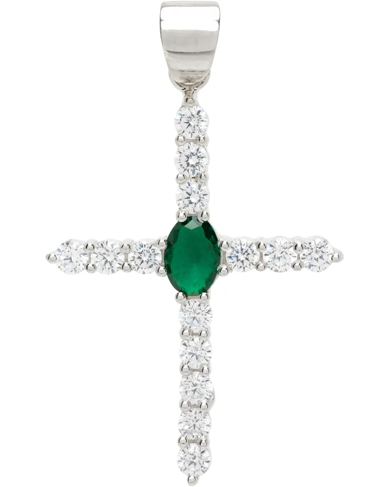 VEERT The Small Cross' Pendant White