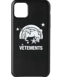 VETEMENTS Black Unicorn iPhone 11 Pro Max Case Black