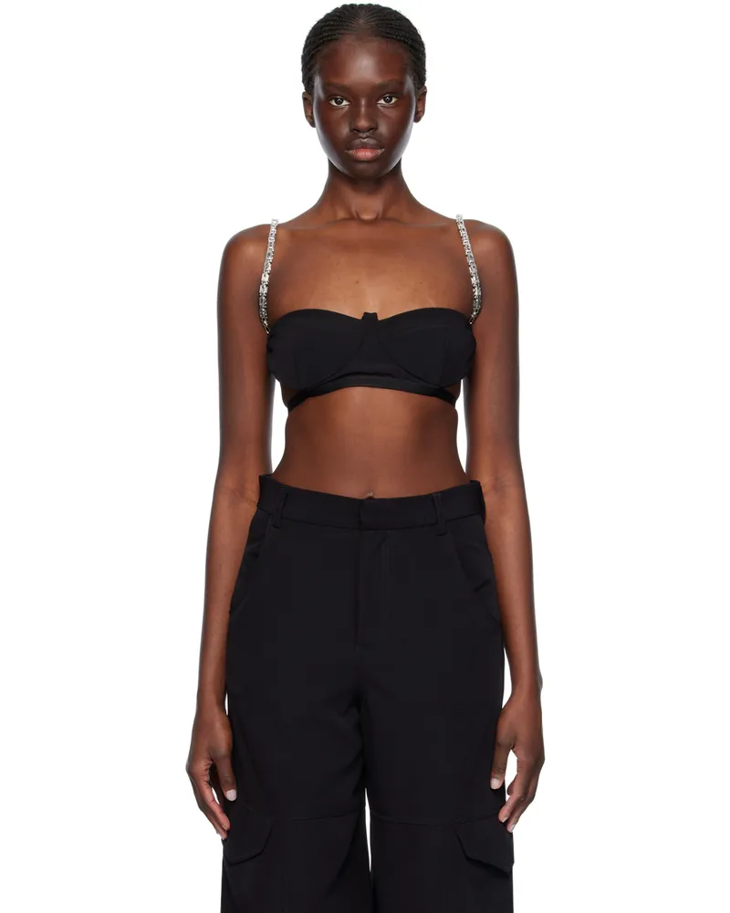 GCDS Black Chain Bra 99