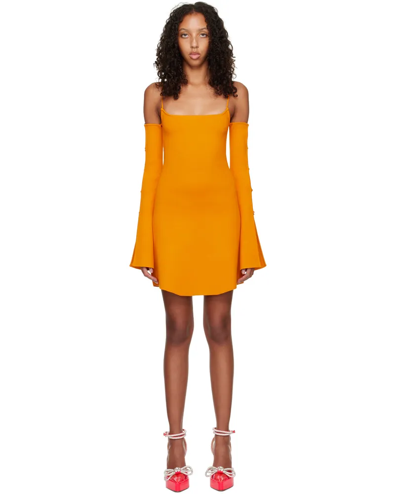 Mach & Mach Orange Amelie Minidress Orange