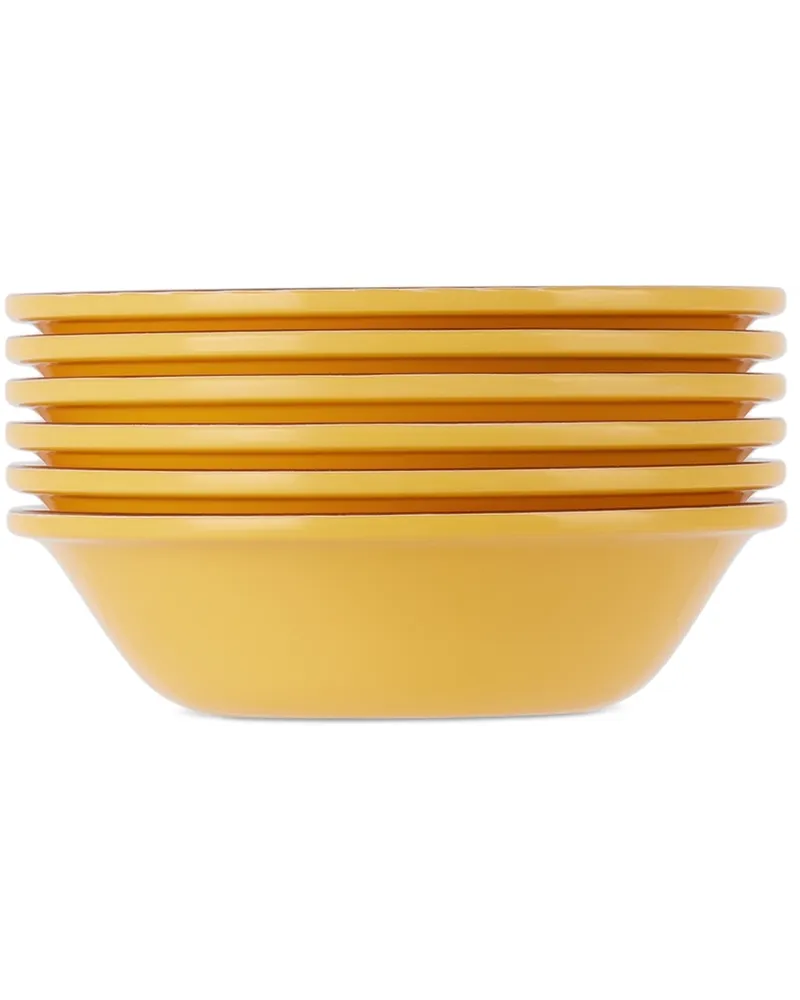 Mario Luca Giusti Yellow Saint Tropez Bowl Set, 6 pcs Yellow