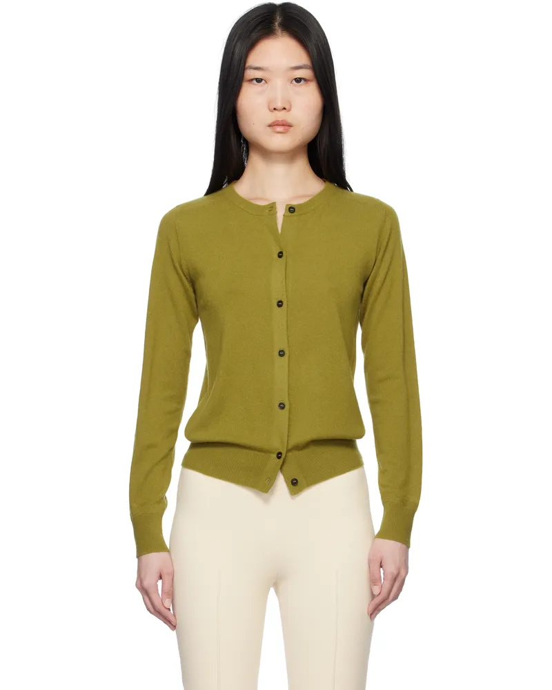 arch4 Green Nappa Cardigan Caper