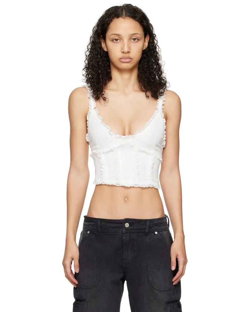 GUIZIO Off-White Soler Tank Top Ivory