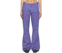 Purple Flared Trousers