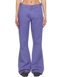 Stockholm (Surfboard) Club Purple Flared Trousers Violet