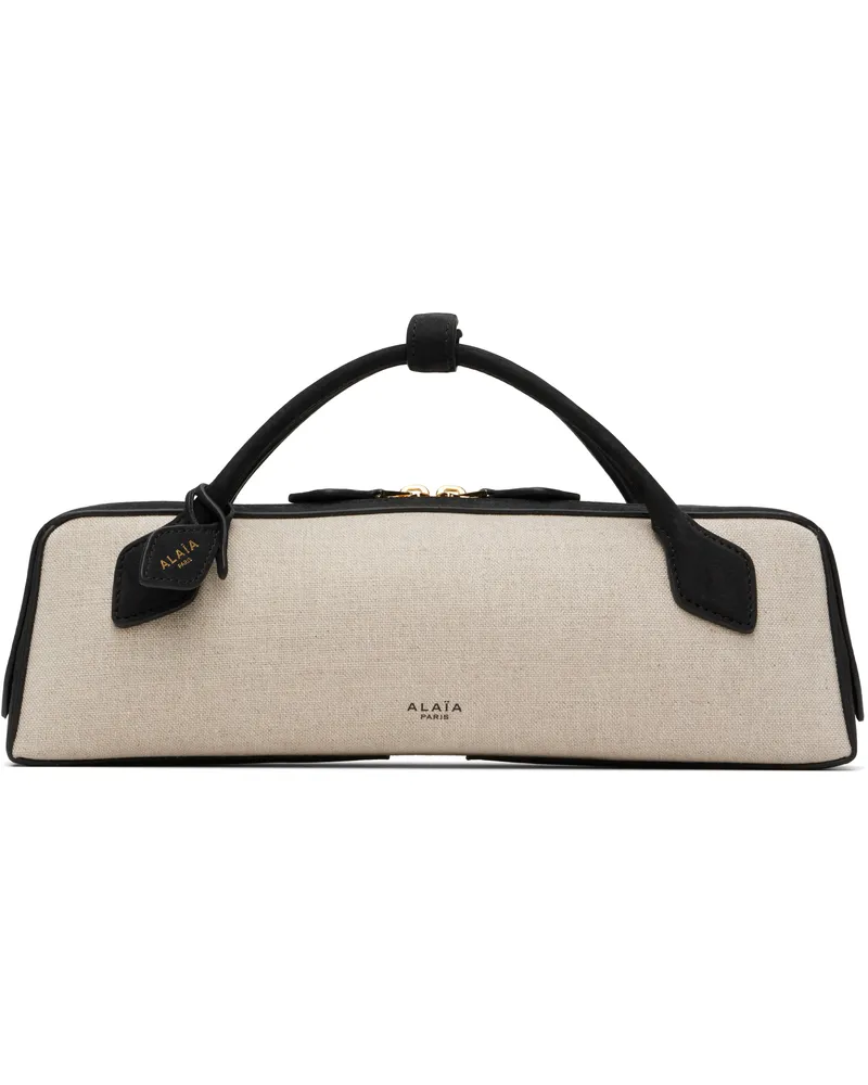 Alaïa Beige & Black 'Le Teckel Clutch' Bag 999
