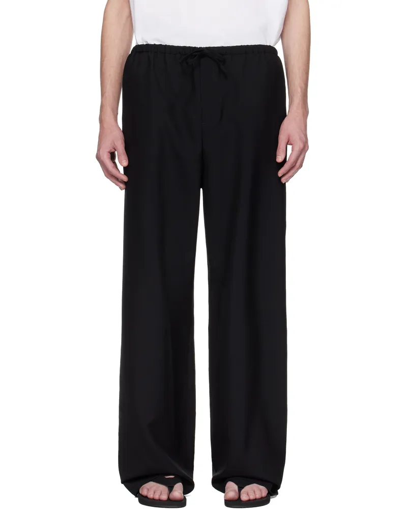 The Row Black Donatello Trousers Blk