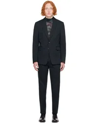 Dries van Noten Navy Single-Breasted Suit Navy