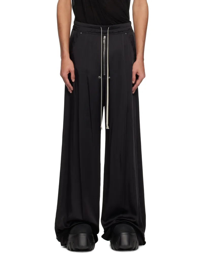 Rick Owens Black Hollywood Wide Bela Trousers 09