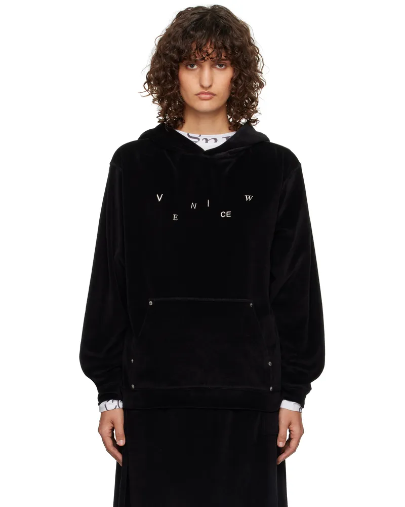 VeniceW Black Pigtail Living Hoodie Black
