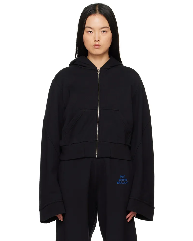 Maison Margiela Black Paneled Hoodie 900