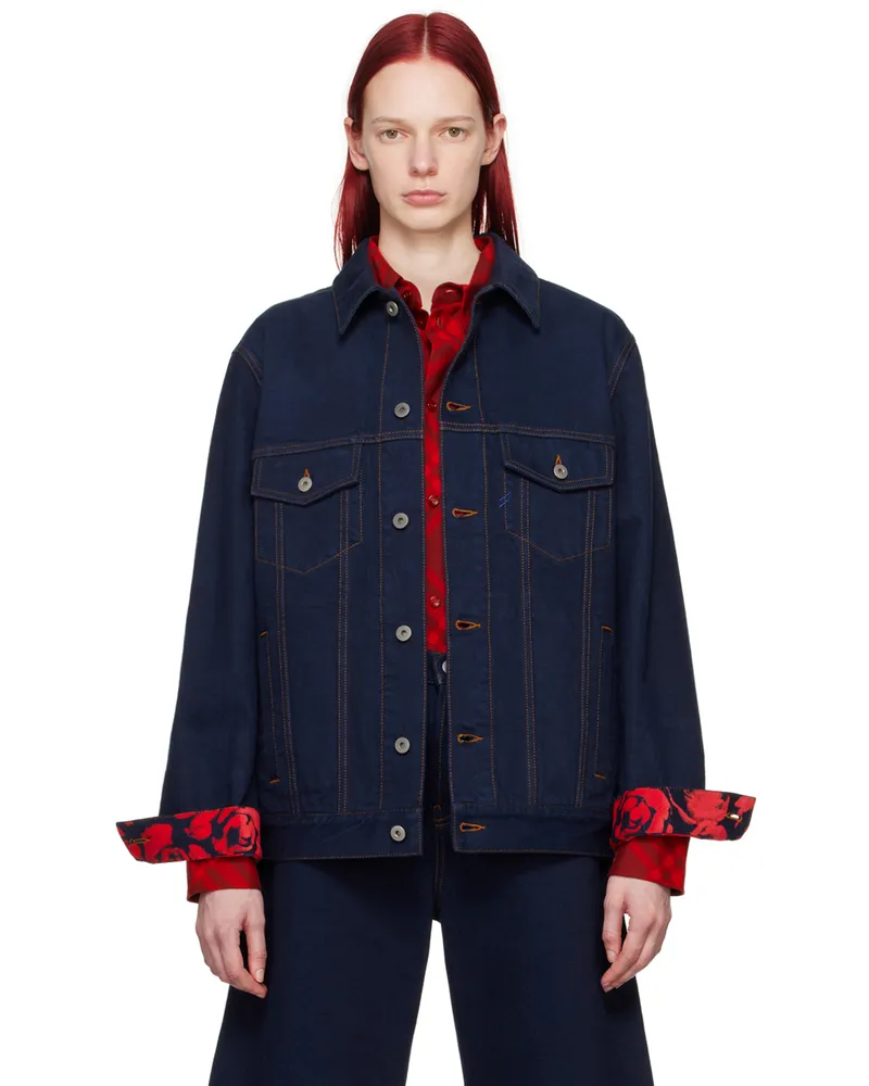 Burberry Indigo Heavyweight Denim Jacket Indigo
