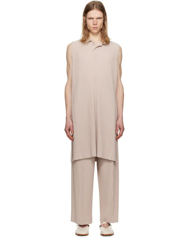 Issey Miyake Beige Monthly Color February Polo 23-rose