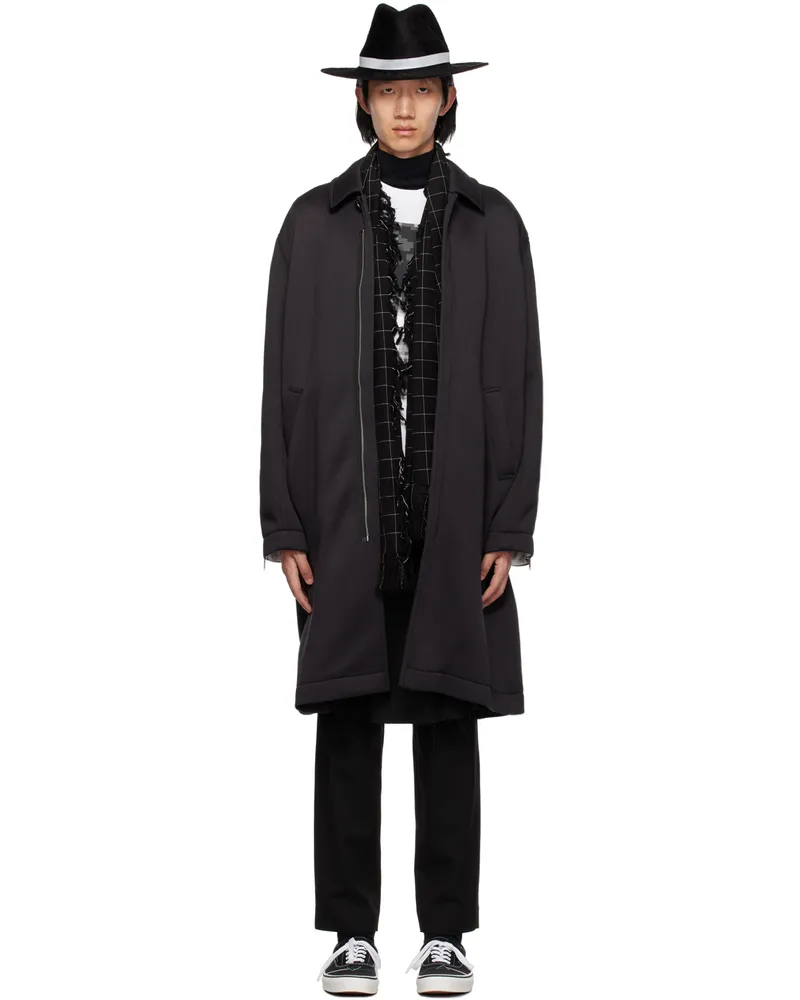 Undercover Gray Zip Coat Charcoal