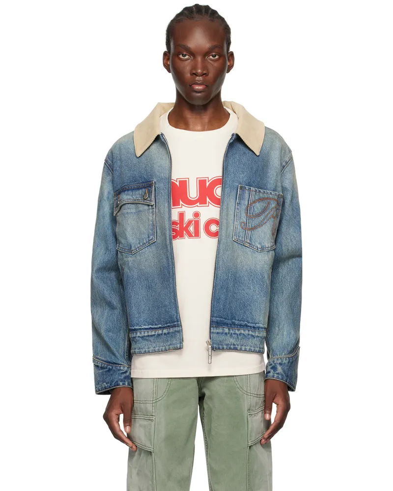 RHUDE Indigo Western Denim Jacket Indigo