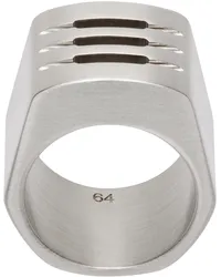 Rick Owens Silver Porterville Thumb Grill Ring Palladio