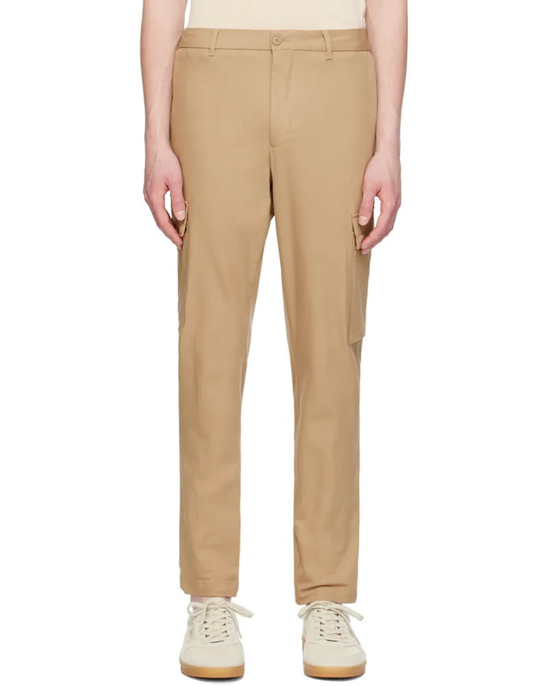 HUGO BOSS Beige Patch Cargo Pants 282-open