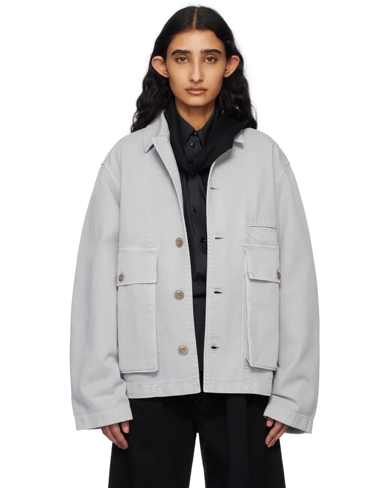 Christophe Lemaire Blue Boxy Denim Jacket Bk948