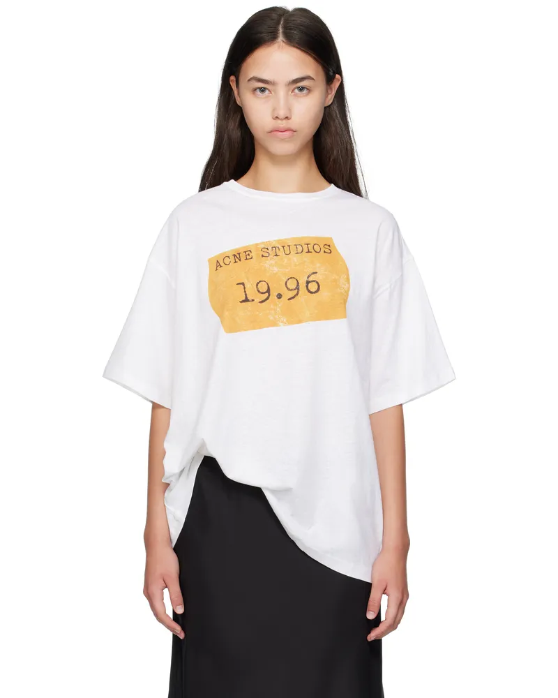 Acne Studios White Logo T-shirt 183