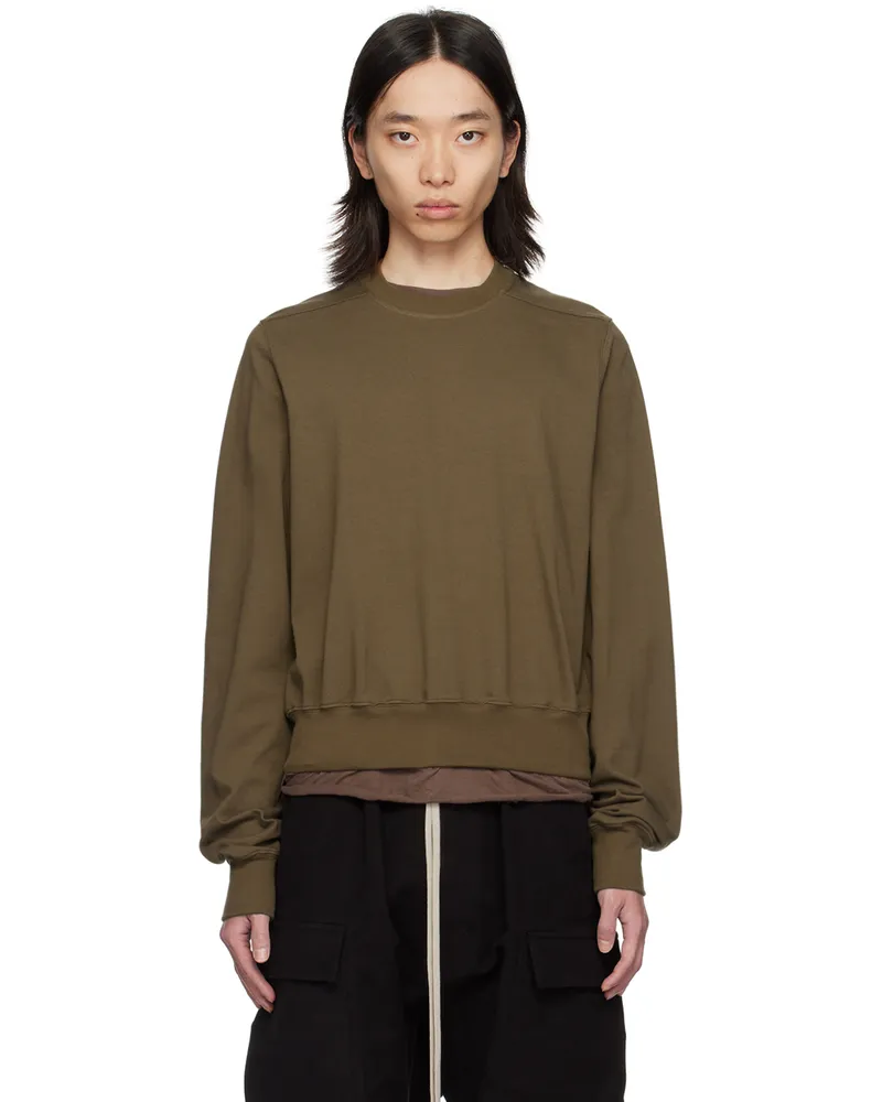 Rick Owens Khaki Porterville Crewneck Sweatshirt 35