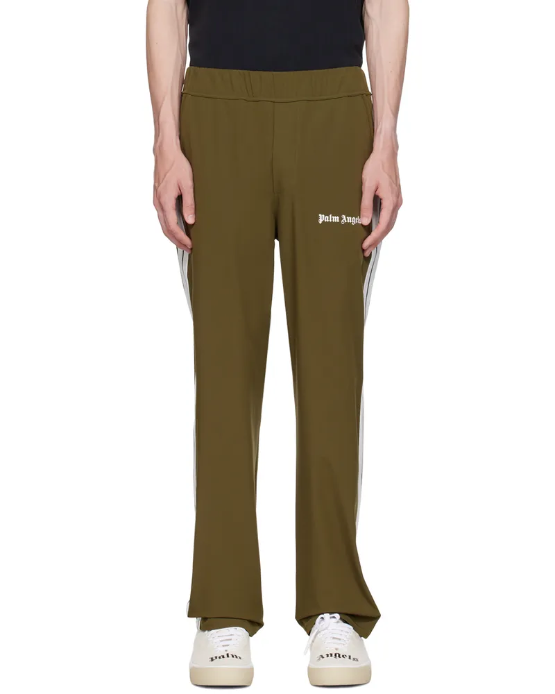 Palm Angels Khaki Performance Sweatpants Military