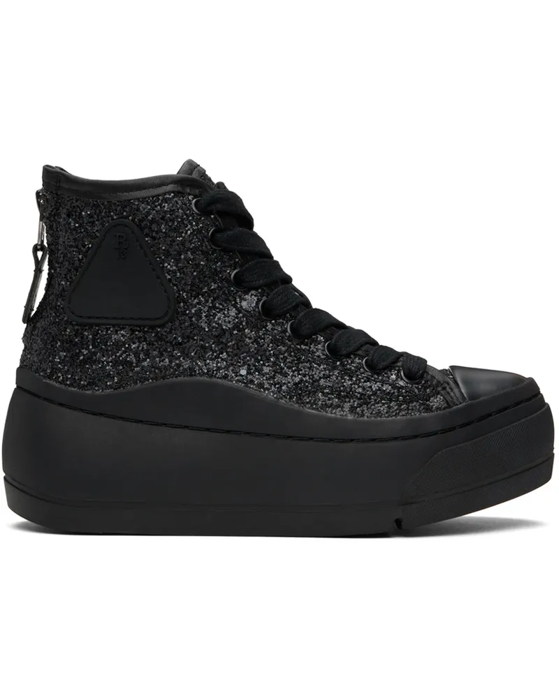 R13 Black Kurt High Top Sneakers Black