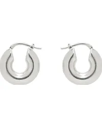 Jil Sander Silver Chunky Hoop Earrings Silver