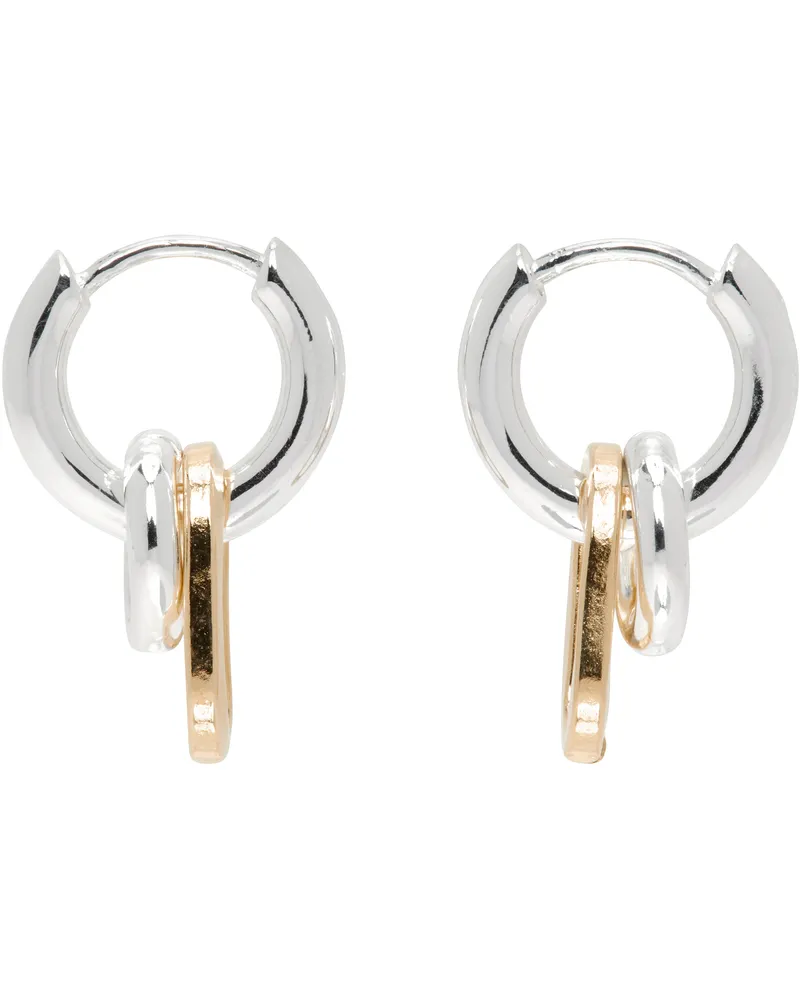 Laura Lombardi Silver & Gold Fara Earrings Two