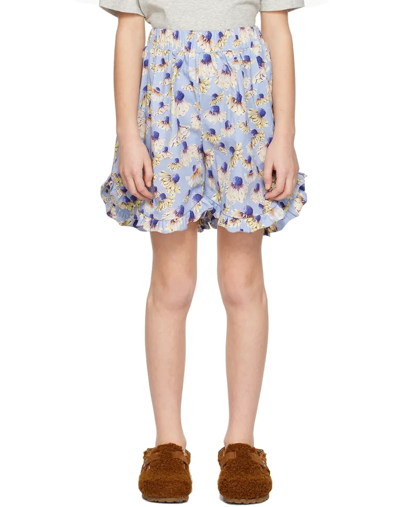 Kika Vargas SSENSE Exclusive Kids Blue Shorts Blue