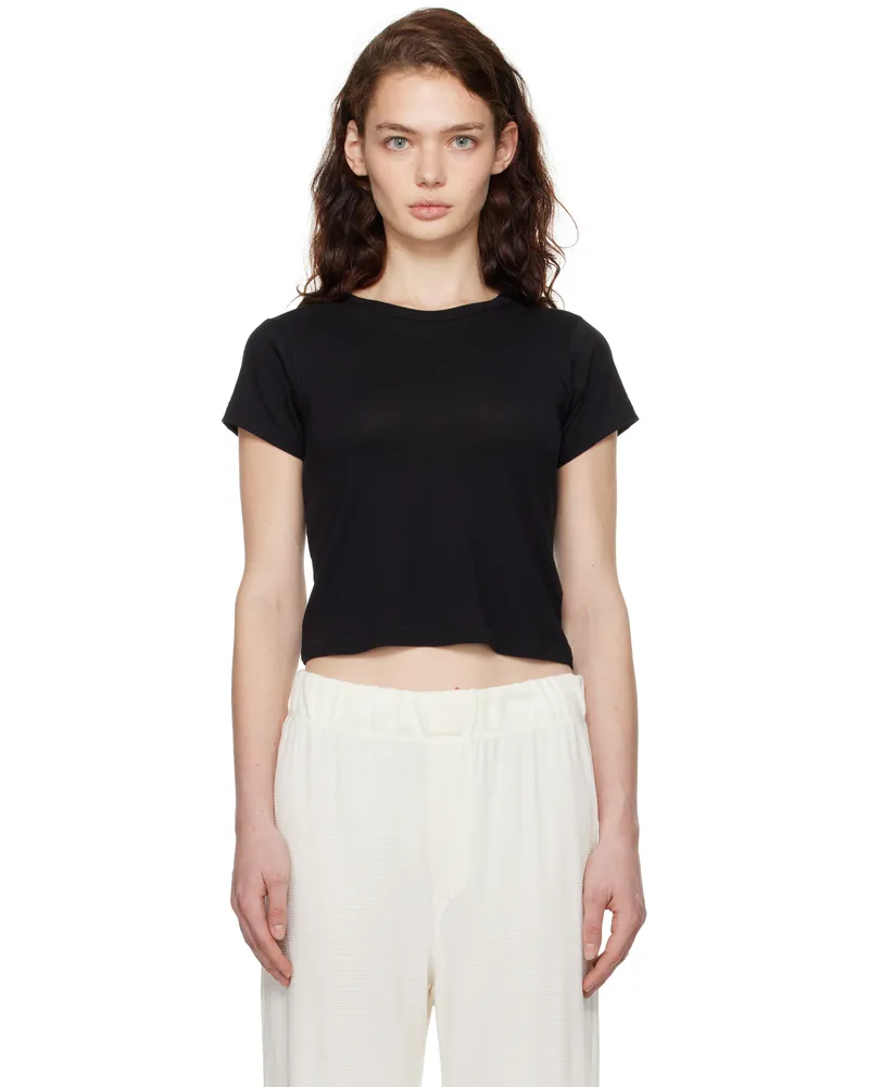 ÉTERNE Black Short Sleeve Baby T-shirt Black
