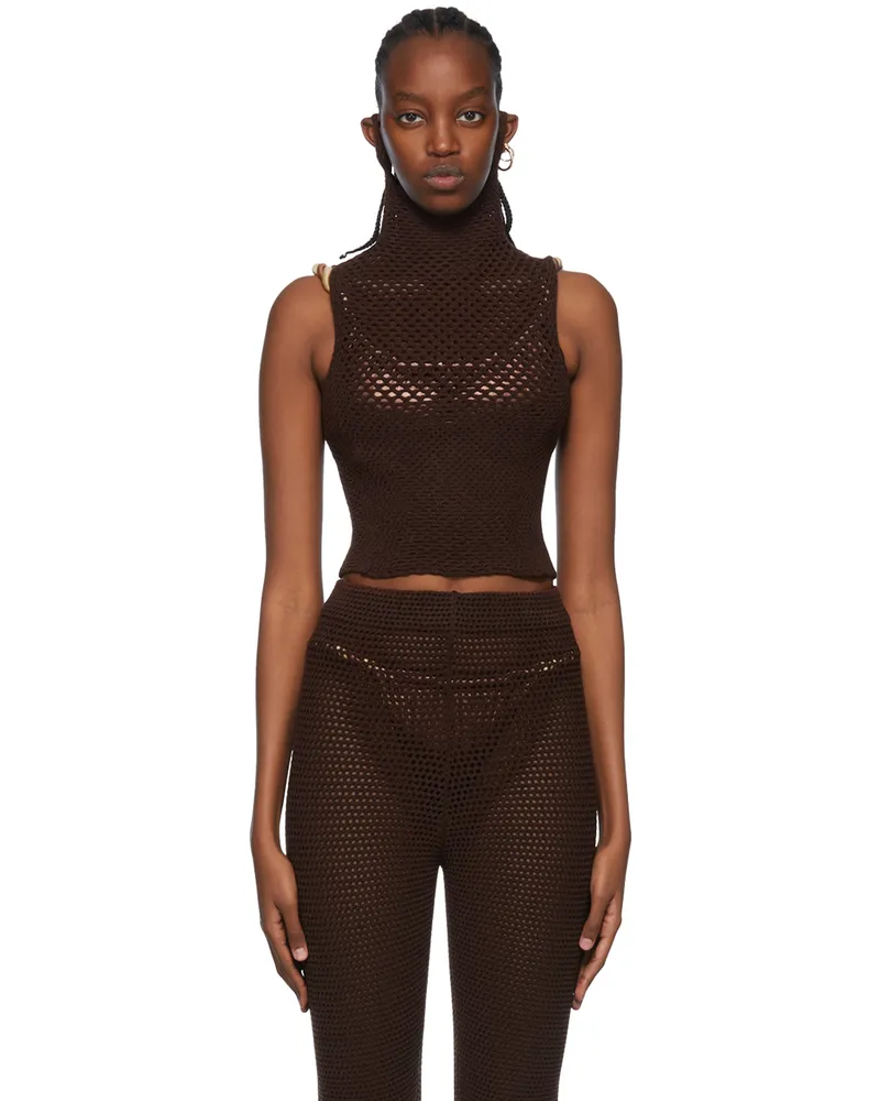 Isa Boulder SSENSE Exclusive Brown Turtleneck Soil