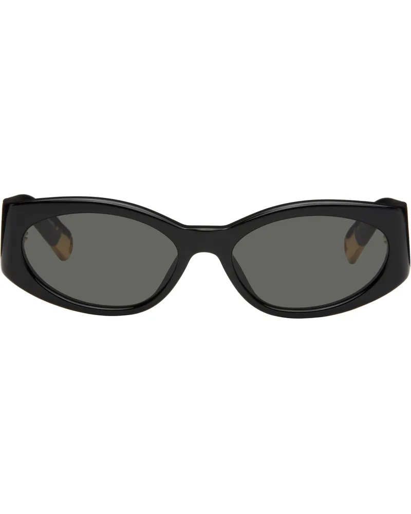 Jacquemus Black 'Les lunettes Ovalo' Sunglasses 990