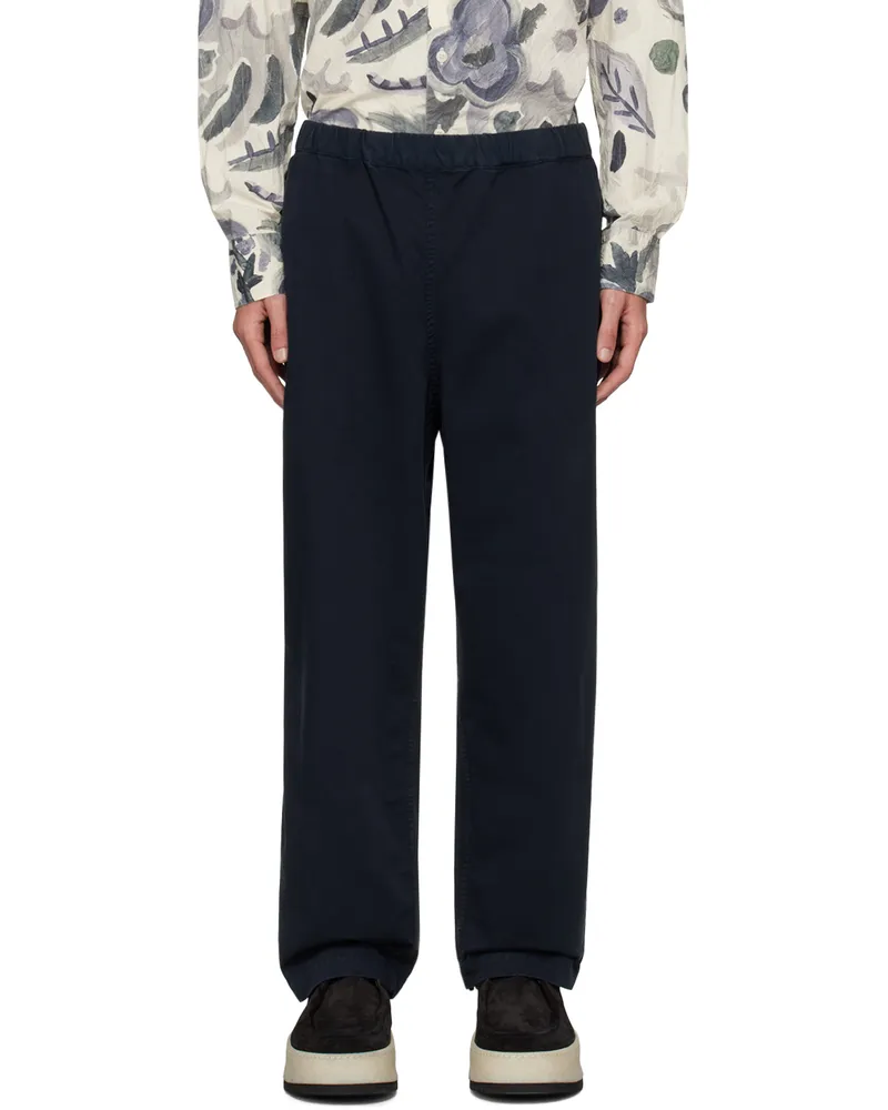 Casey Casey Navy Fabi Trousers Night